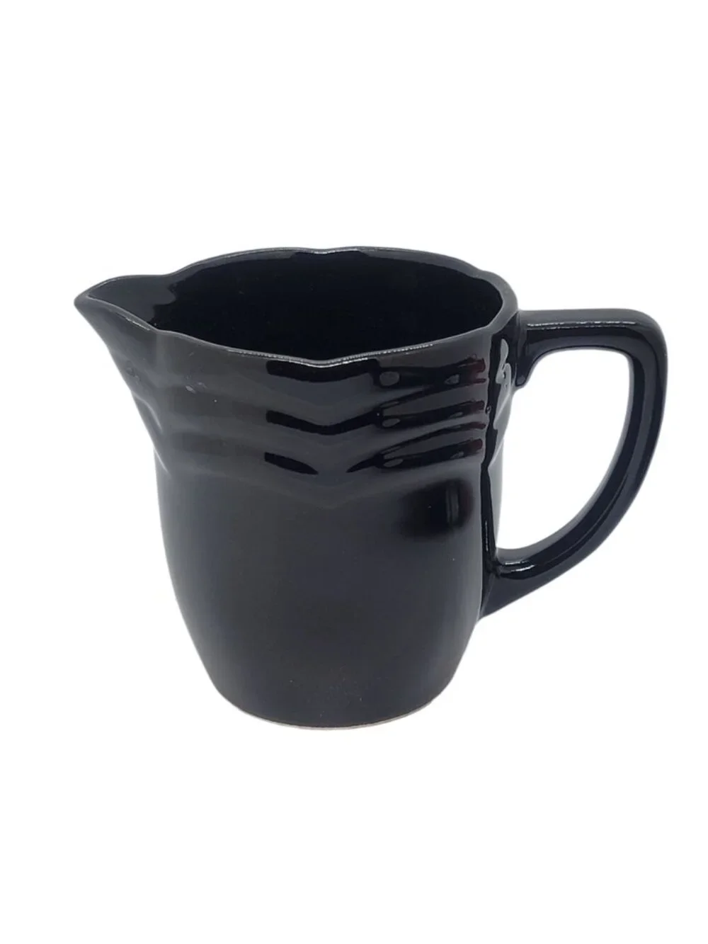 Coffee Mug Jug Cup textured black  unbranded coffee or juice cup